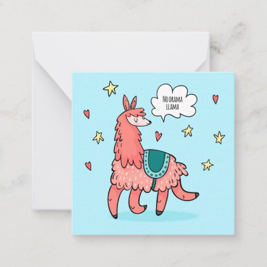 Llama Notitiekaartje (Voorkant)