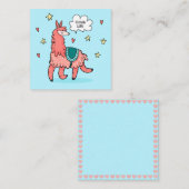 Llama Notitiekaartje (Voorkant / Achterkant)