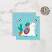 Llama Notitiekaartje (Voorkant / Achterkant in situ)