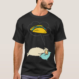 Llama of schapendromen van taco-shirt t-shirt