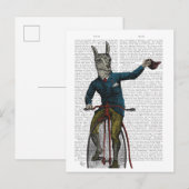 Llama op Bike Briefkaart (Voorkant / Achterkant)