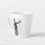 Llama op Bike Latte Mok (Linkerhoek)