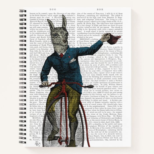 Llama op Bike Notitieboek (Voorkant)