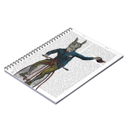 Llama op Bike Notitieboek (Linkerzijde)