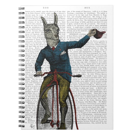 Llama op Bike Notitieboek (Voorkant)
