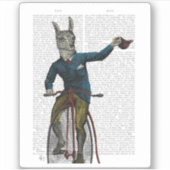 Llama op Bike Sticker (Voorkant)