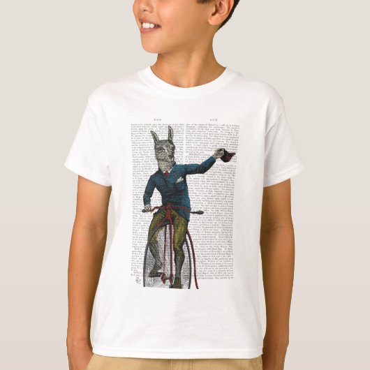 Llama op Bike T-shirt (Voorkant)