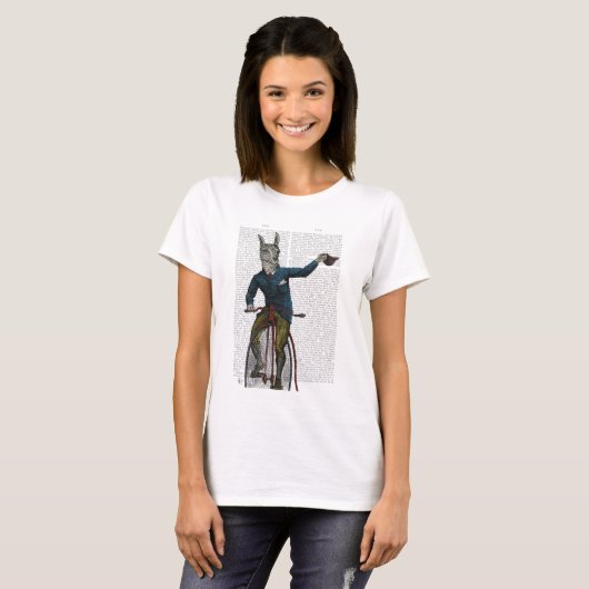 Llama op Bike T-shirt (Voorkant volledig)