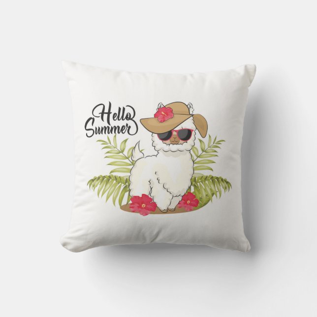 Llama Outdoor Kussen (Voorkant)