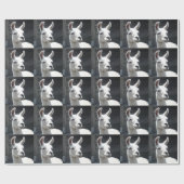 Llama-overlooppapier glimlachen cadeaupapier (Vlak)