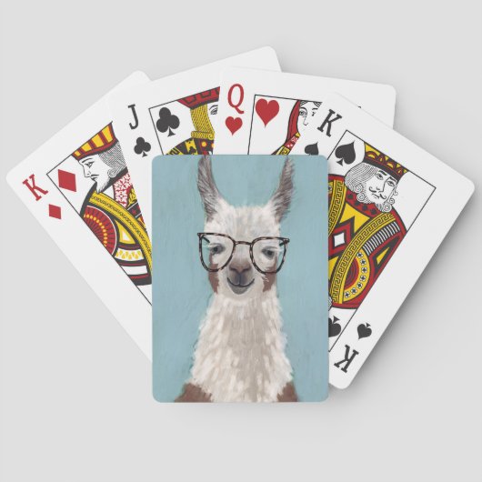 Llama - Overmaatse bril Pokerkaarten (Achterkant)