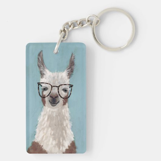 Llama - Overmaatse bril Sleutelhanger (achterkant)