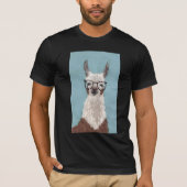 Llama - Overmaatse bril T-shirt (Voorkant)