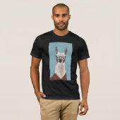 Llama - Overmaatse bril T-shirt (Voorkant volledig)