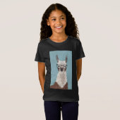 Llama - Overmaatse bril T-shirt (Voorkant volledig)