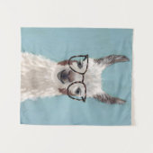 Llama - Overmaatse bril Wandkleed (Voorkant (horizontaal))