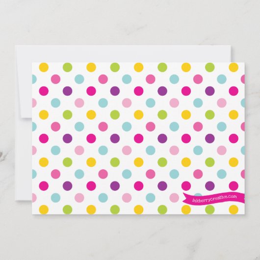 Llama Pajama Birthday Party - Fotouitnodiging Kaart (Achterkant)