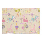 Llama Pajama Party Pillowcase Kussensloop (Voorkant)