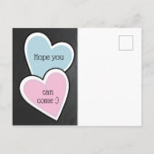 Llama Pajama Sleepover Party Chalkboard Briefkaart (Achterkant)