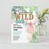 Llama panda beer schattig oerwoud boerderij wild e kaart (Staand voorkant)