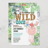 Llama panda beer schattig oerwoud boerderij wild e kaart (Voorkant / Achterkant)