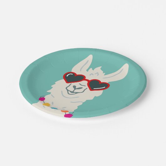 Llama Paper Bord Mexican Fiesta Party Alpaca (Gekanteld)