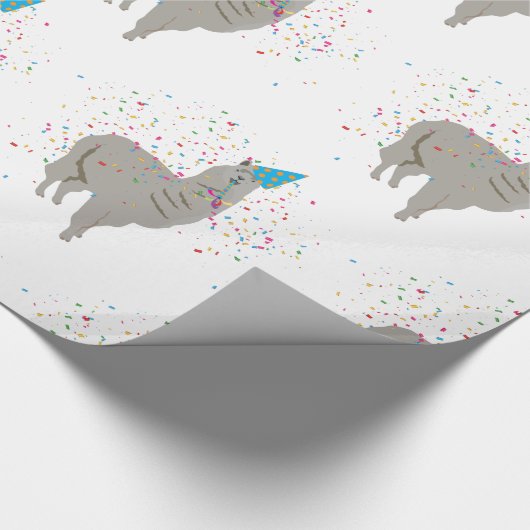 Llama-partij - Dieren met partij Cadeaupapier (Hoek)