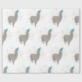 Llama-partij - Dieren met partij Cadeaupapier (Vlak)