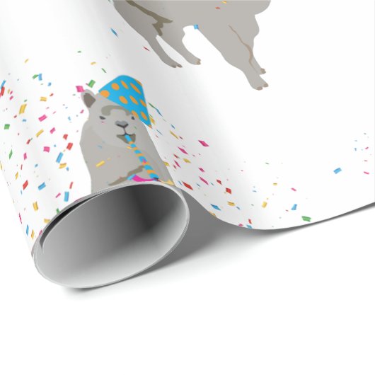 Llama-partij - Dieren met partij Cadeaupapier (Rol Hoek)