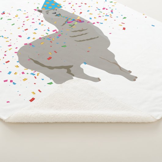 Llama-partij - Dieren met partij Sherpa Deken (3/4)