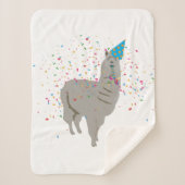 Llama-partij - Dieren met partij Sherpa Deken (Voorkant)