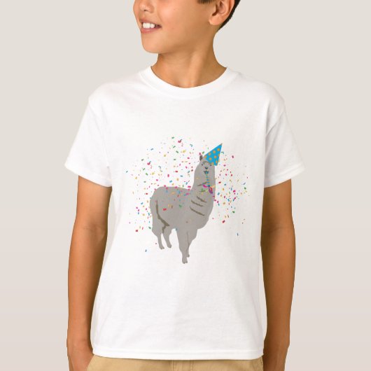 Llama-partij - Dieren met partij T-shirt (Voorkant)