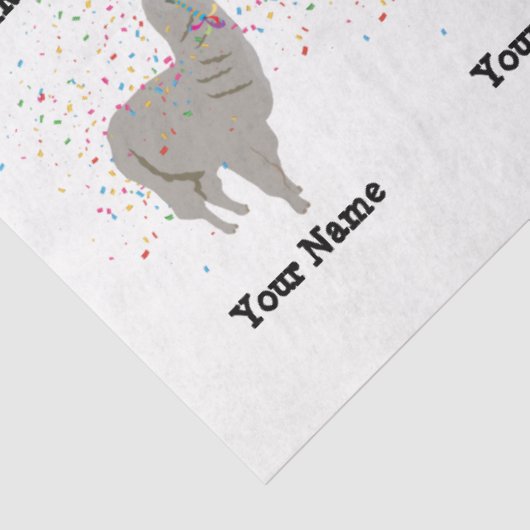 Llama-partout - Dier met een partijgenaam Tissuepapier (Detail)