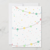 Llama Party Girl Party Animals Llama Fun Birthday Kaart (Achterkant)