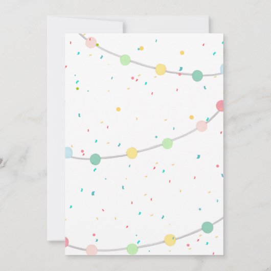 Llama Party Girl Party Animals Llama Fun Birthday Kaart (Achterkant)