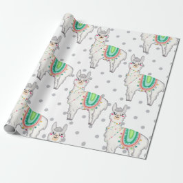 Llama Party Nursery Baby New Born Gift Cadeaupapier