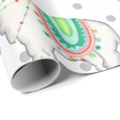 Llama Party Nursery Baby New Born Gift Cadeaupapier (Rol Hoek)