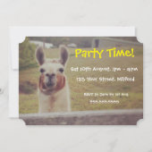 Llama Party uitnodiging (Voorkant)