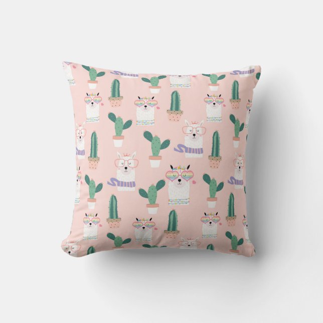 Llama-patroonpijp Kussen (Voorkant)
