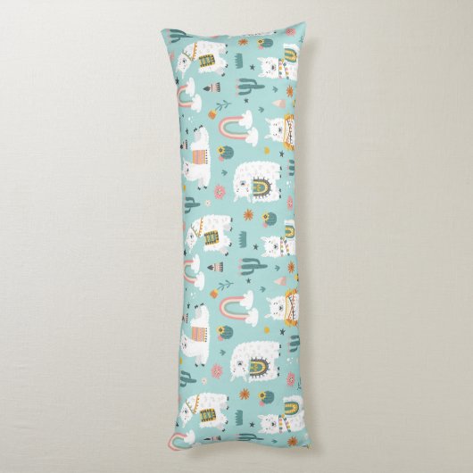 Llama Pattern Body Pillow Lichaamskussen (Achterkant (Verticaal))