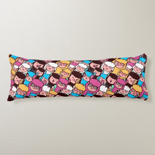 Llama Pattern Body Pillow Lichaamskussen (Voorkant)