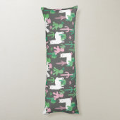 Llama Pattern Body Pillow Lichaamskussen (Achterkant (Verticaal))