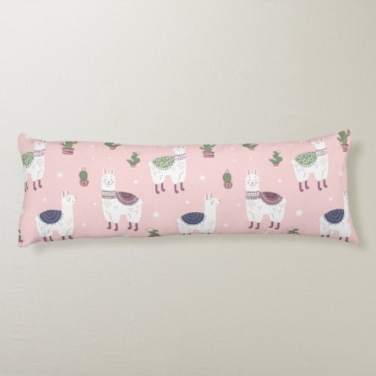Llama Pattern Body Pillow Lichaamskussen (Achterkant)