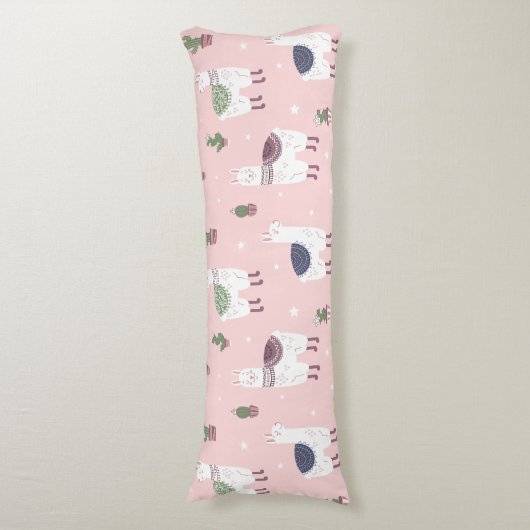 Llama Pattern Body Pillow Lichaamskussen (Voorkant Verticaal)
