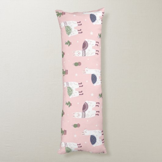 Llama Pattern Body Pillow Lichaamskussen (Achterkant (Verticaal))