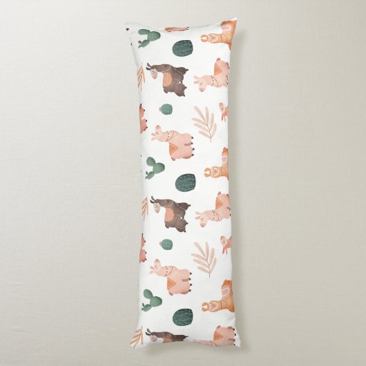 Llama Pattern Body Pillow Lichaamskussen (Achterkant (Verticaal))