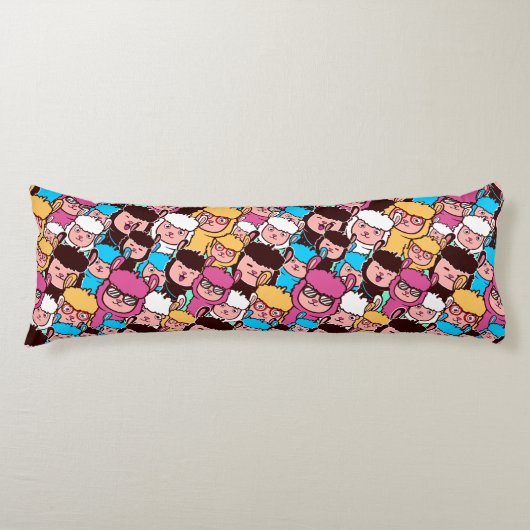Llama Pattern Body Pillow Lichaamskussen (Voorkant)