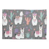 Llama Pattern Kussensloop (Achterkant-Links)