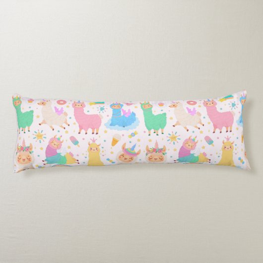 Llama Pattern Lichaamskussen (Achterkant)