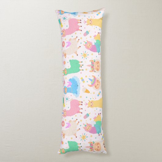 Llama Pattern Lichaamskussen (Achterkant (Verticaal))